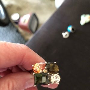 Multi colored stone ring
